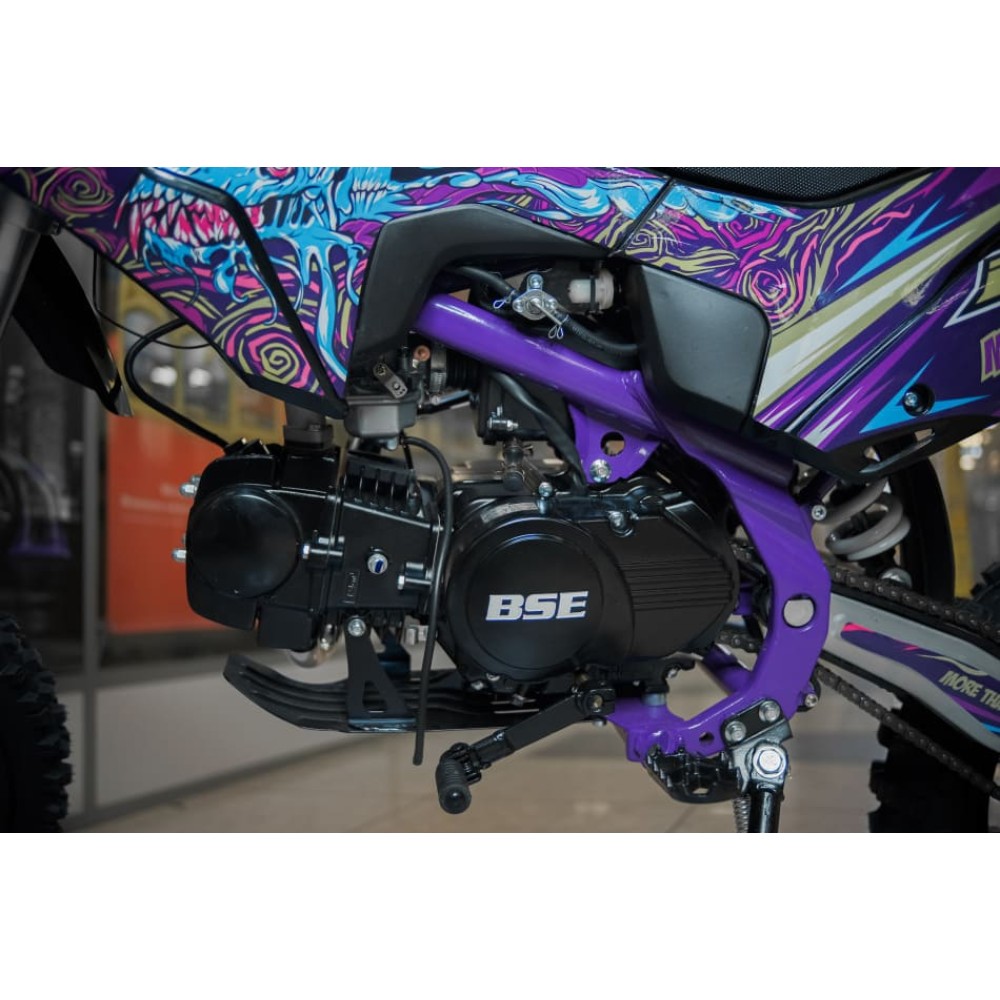 Мотоцикл BSE MX 125 17/14 Purple Dragon PITBIKE