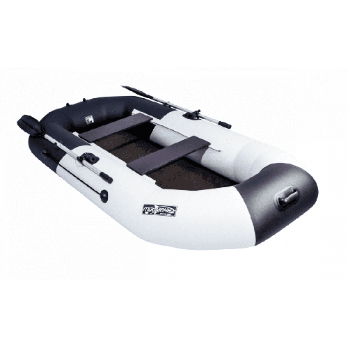Гребная лодка ПВХ ТАЙМЕНЬ N-270 "Комби" серый-чёрный