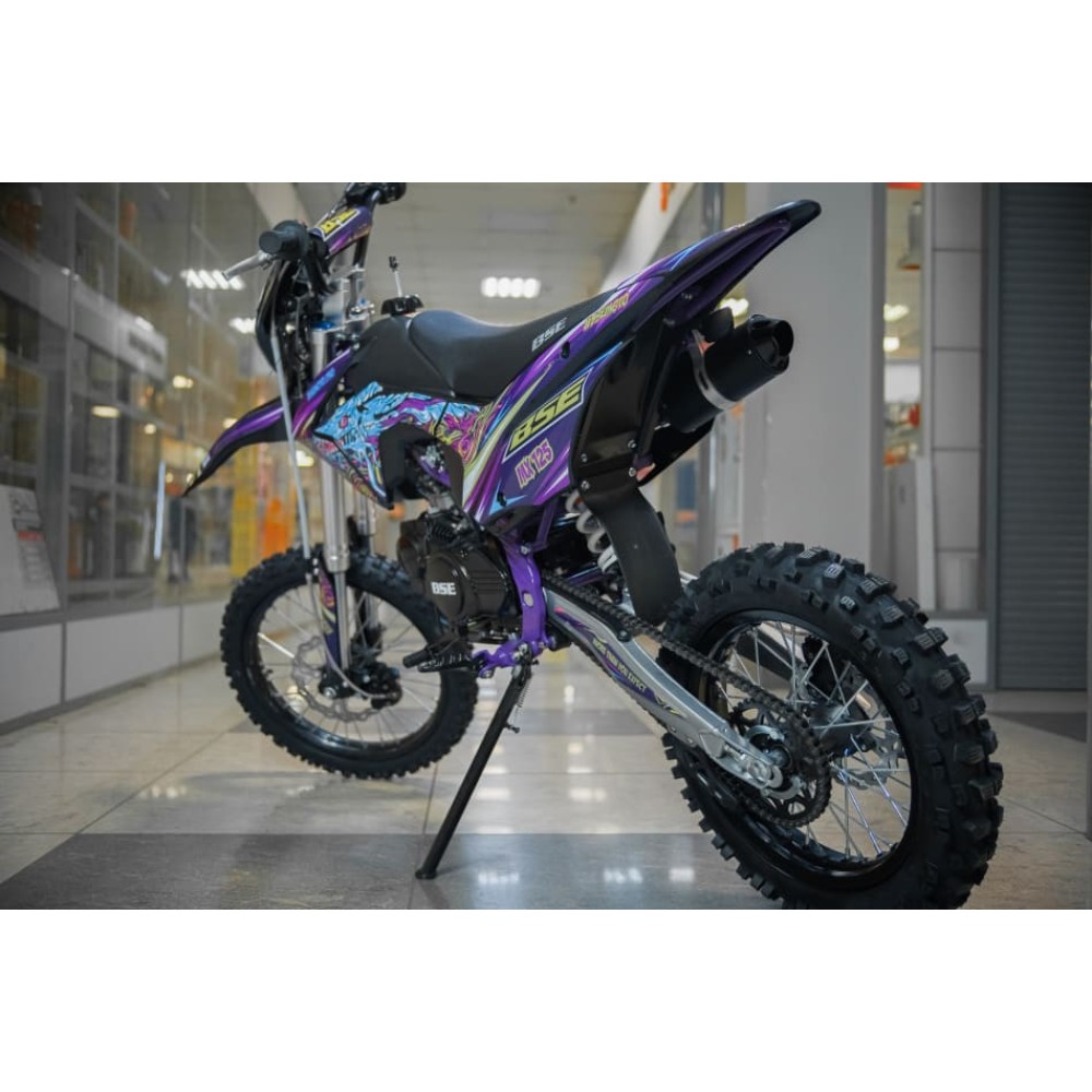 Мотоцикл BSE MX 125 17/14 Purple Dragon PITBIKE