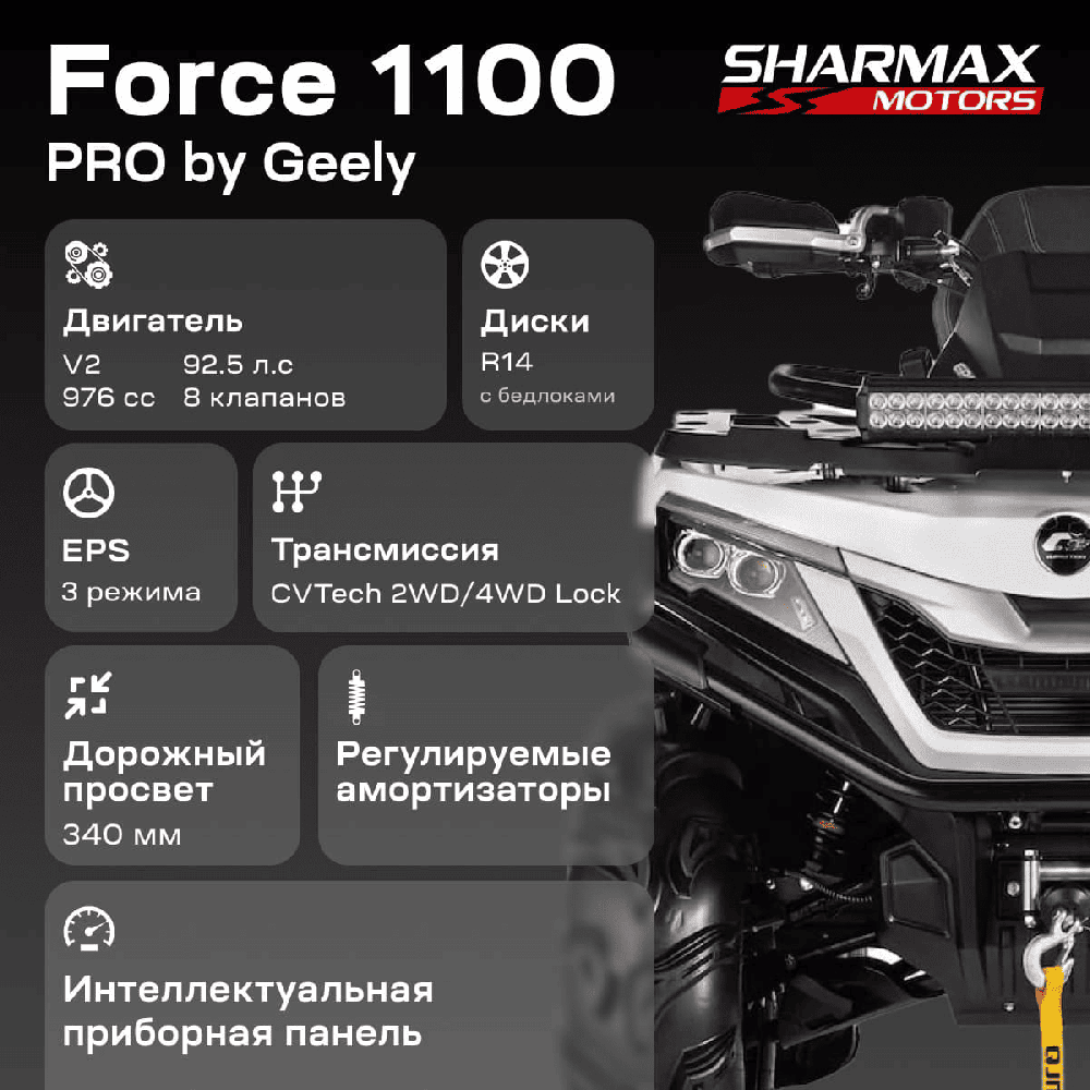 Квадроцикл SHARMAX Force 1100 LTD